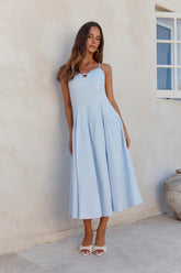 Rising Suns Midi Dress Blue