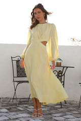 Miles Apart Maxi Dress Yellow