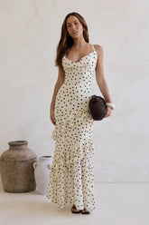 Stopping Time Maxi Dress Cream