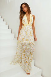 Fashion Forward Maxi Dress Yellow