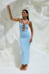 Normani Midi Dress Ice Blue
