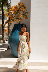 Bellissima Strapless Maxi Dress Pink