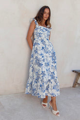 Bloom By Bloom Maxi Dress Blue