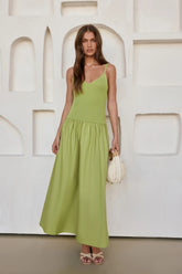 Chasing Pavements Maxi Dress Green