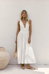 Chasing Daylight Maxi Dress White