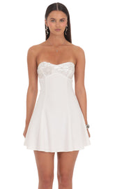 Alanna Embellished Mini Dress