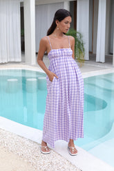 Peony Maxi Dress Purple