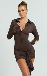 Lioness - Soho Mini Dress - In Chocolate
