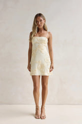 At The Bar Mini Dress Yellow