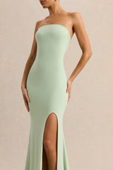 Melva | Mint Bandeau Maxi Dress